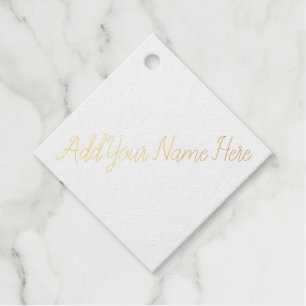 Geben Sie hier Ihren Namen an, die anpassbare Brie Geschenkanhänger