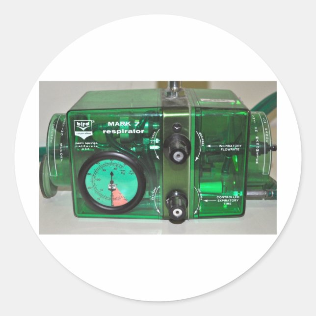 GEBEN SIE IHNEN DEN VOR - VENTILATOR RUNDER AUFKLEBER (Vorderseite)