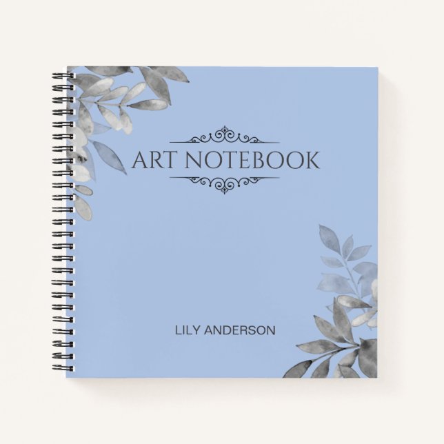 Geben Sie Ihr eigenes Thema und Ihren Namen in den Notizbuch (Vorderseite)