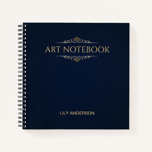 Geben Sie Ihr eigenes Thema und Ihren Namen in den Notizbuch (Vorderseite)