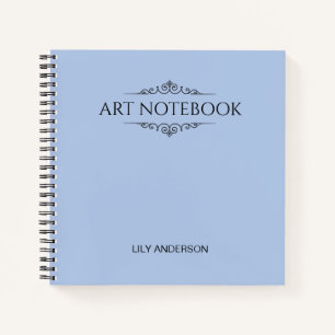 Geben Sie Ihr eigenes Thema und Ihren Namen in den Notizbuch