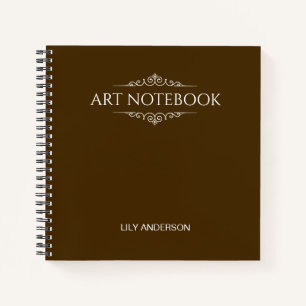 Geben Sie Ihr eigenes Thema und Ihren Namen in den Notizbuch