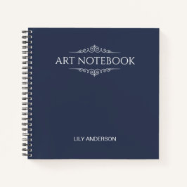 Geben Sie Ihr eigenes Thema und Ihren Namen in den Notizbuch