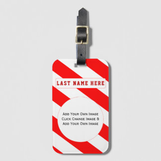 Geben Sie Ihre eigene Bildmarke hinzu (Ihre Adress Gepäckanhänger