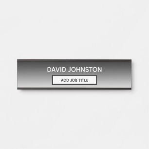Geben Sie Ihrem Unternehmen Ihren Namen und Ihre J Türschild