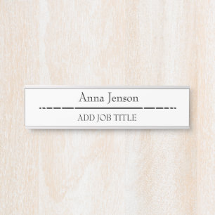 Geben Sie Ihrem Unternehmen Ihren Namen und Ihre J Türschild