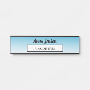 Geben Sie Ihrem Unternehmen Ihren Namen und Ihre J Türschild