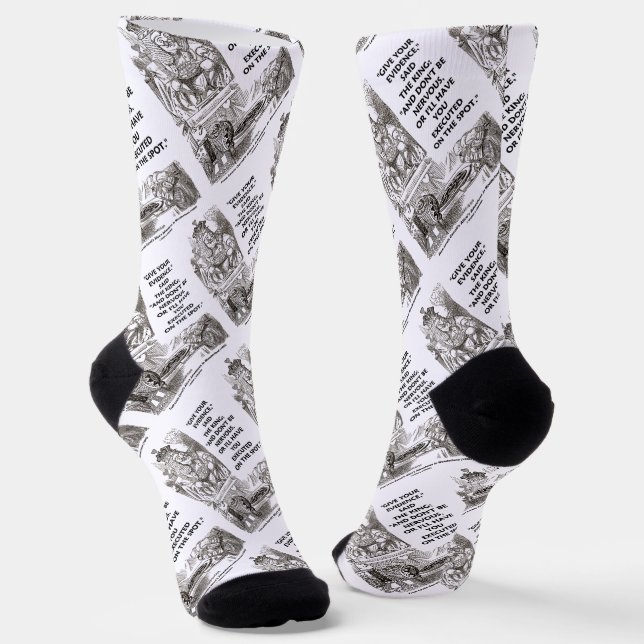 Geben Sie Ihren Beweis nicht Nervous Wonderland se Socken (Gewinkelt)