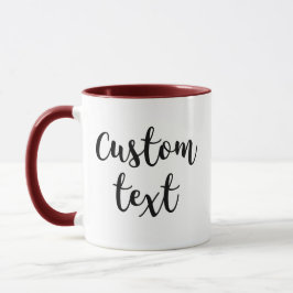 Geben Sie Ihren eigenen Text personalize Funny Cus Tasse