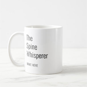 Geben Sie Ihren Namen Spine Whisperer Chiropraktor Kaffeetasse
