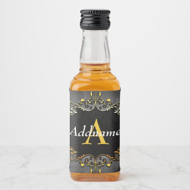 Geben Sie Ihren Namen und den ersten Alkoholflaschenetikett (Vorderseite)