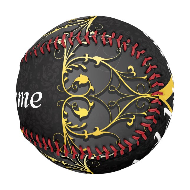 Geben Sie Ihren Namen und den ersten Baseball (Vorne Rechts)