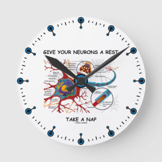 Geben Sie Ihren Neuronen eine Erholung Nehmen Sie Runde Wanduhr