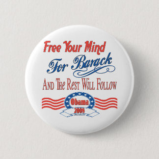 Geben Sie Ihren Verstand für Barack frei Button