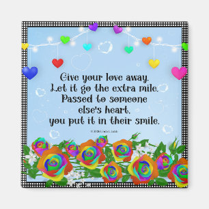 Geben Sie Ihrer Liebe den Magneten ab Magnet