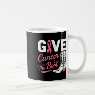 Geben Sie Krebs dem Stiefmütterchen Brustkrebs Pin Kaffeetasse