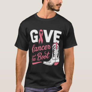 Geben Sie Krebs dem Stiefmütterchen Brustkrebs Pin T-Shirt