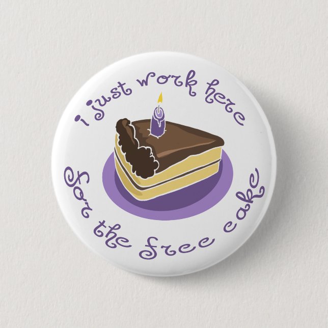 Geben Sie Kuchen-Knopf frei Button (Vorderseite)