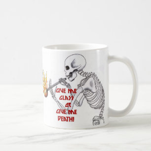 Geben Sie mir Glas oder geben Sie mir Tod Tasse