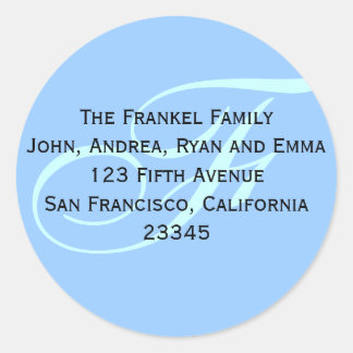 Geben Sie mir Ihre Adresse (Label)! Runder Aufkleber