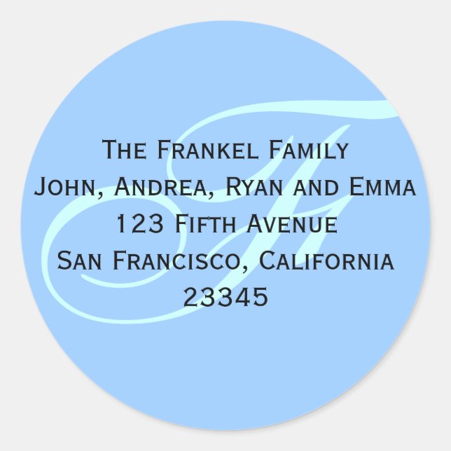 Geben Sie mir Ihre Adresse (Label)! Runder Aufkleber (Vorderseite)