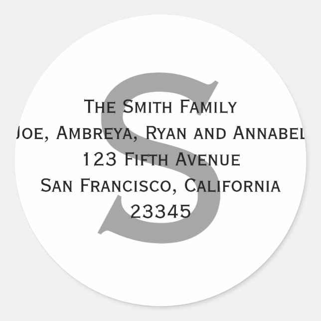 Geben Sie mir Ihre Adresse (Label)! Runder Aufkleber (Vorderseite)