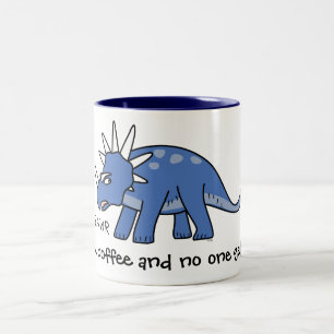 Geben Sie mir Kaffee und niemand erhält verletzt! Zweifarbige Tasse