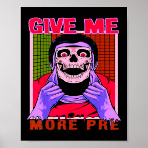 Geben Sie mir noch mehr Bodybuildin vor der Fitnes Poster
