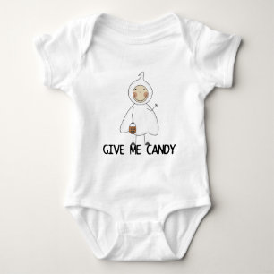 Geben Sie mir Süßigkeits-T-Shirts und Geschenke Baby Strampler