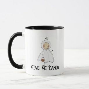 Geben Sie mir Süßigkeits-T-Shirts und Geschenke Tasse