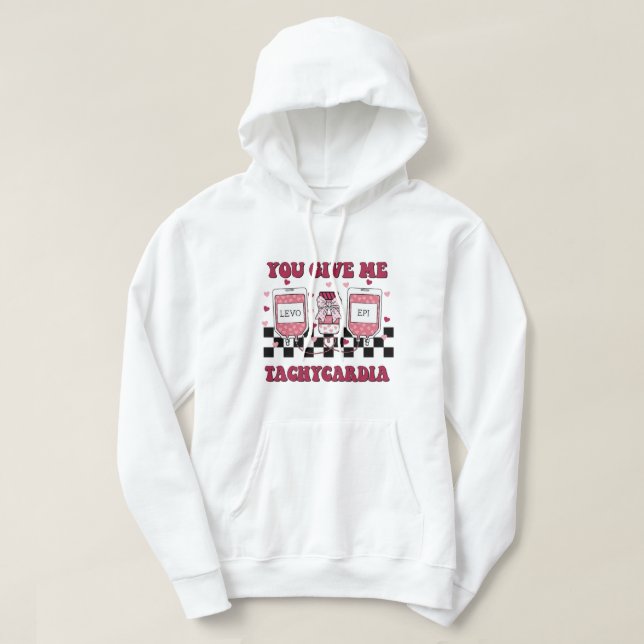 Geben Sie mir Tachykardie Hoodie (Design vorne)