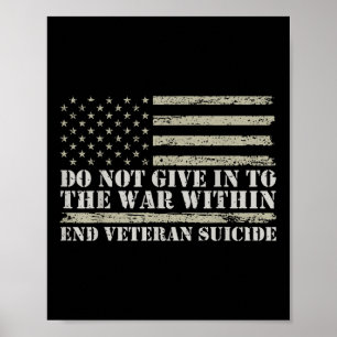 Geben Sie nicht dem Krieg innerhalb der Veteranen  Poster