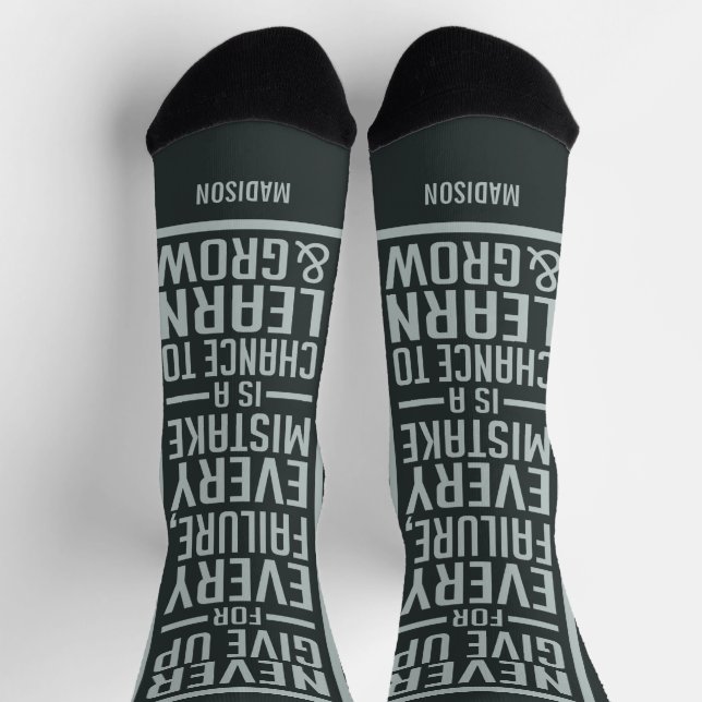 GEBEN SIE NIE individuelle Name AUF Socken (Oben)