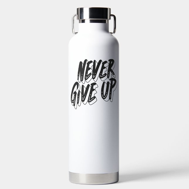 Geben Sie nie Inspiration auf Trinkflasche (Von Creator hochgeladen)