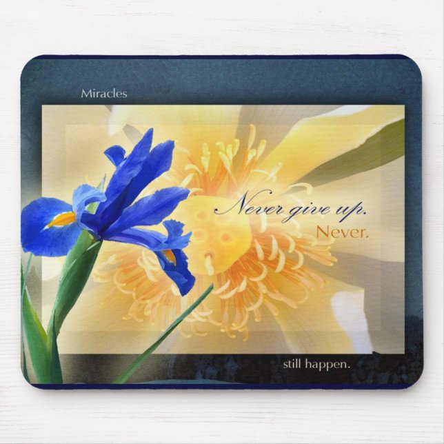 Geben Sie nie Mousepad auf (Vorne)