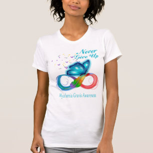 Geben Sie nie Myasthenia Gravis Bewusstsein T-Shirt