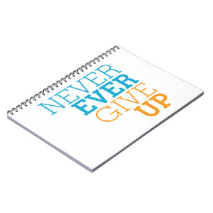 Geben Sie nie überhaupt auf Notizblock