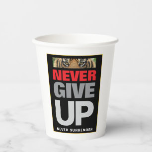 Geben Sie niemals auf Verzinsung Quote 8 oz auf Pappbecher