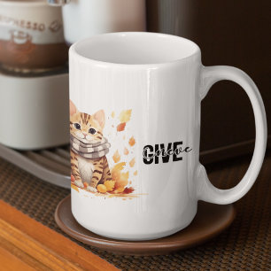 Geben Sie niemals mit Niedlicher Bengalischer Katz Kaffeetasse