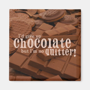 Geben Sie Schokoladen-Magneten auf Magnet