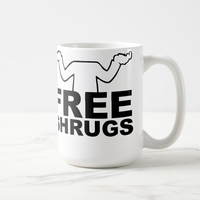 Geben Sie Shrugs-Tasse frei Tasse (Rechts)