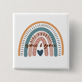 Geben Sie sich Raum und Grace Affirmation Button