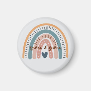 Geben Sie sich Raum und Grace Affirmation Magnet