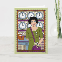 Geben Sie sich Zeit_A_Grußkarte Karte