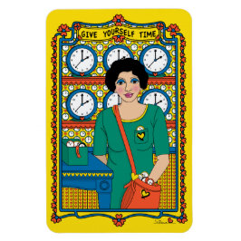 Geben Sie sich Zeit_B_4x6 Kühlschrank Magnet