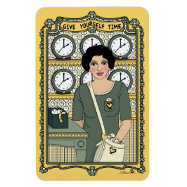 Geben Sie sich Zeit_C_4x6 Kühlschrank Magnet