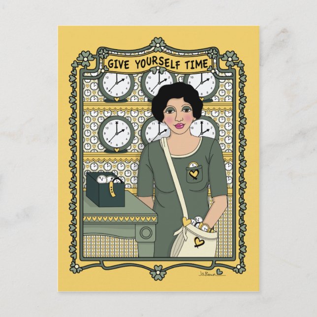 Geben Sie sich Zeit_C_ Postkarte (Vorderseite)
