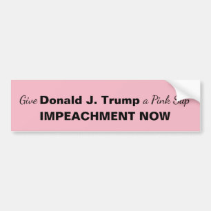 Geben Sie Trump einen rosa Taschenwiderstand Autoaufkleber
