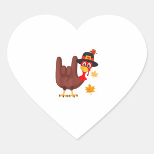 Geben Sie Türkei American Sign Language I Liebe Si Herz-Aufkleber