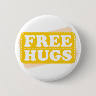 Geben Sie Umarmungen - Gelb frei Button
